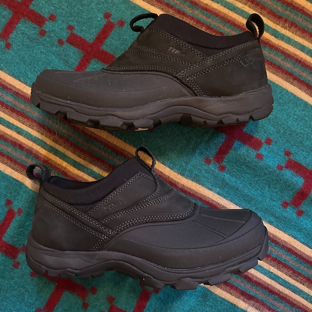 Men's US8 Med  L.L. Bean Storm Chaser 4 Slip-On Waterproof Low Rise Boot - Black
